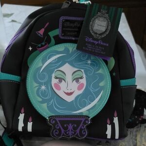 Disney Haunted Mansion Backpack - Black, Purple, and Teal